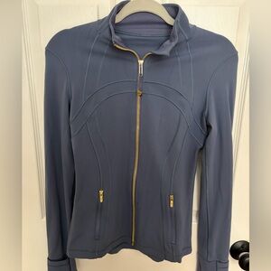 Lululemon Nulu full length jacket- Blue and Gold